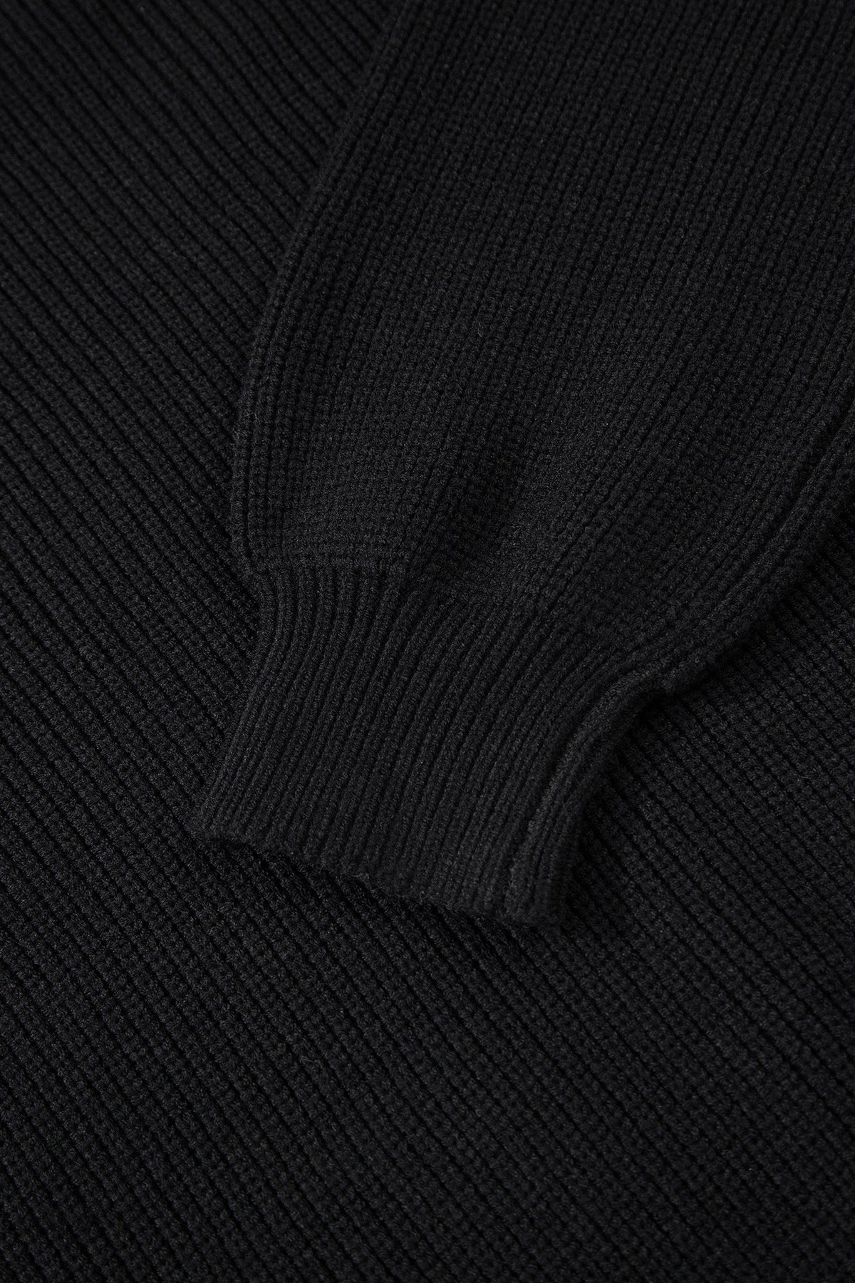 Ribbon Knot Backless Drop Shoulder Ribbed Sweater