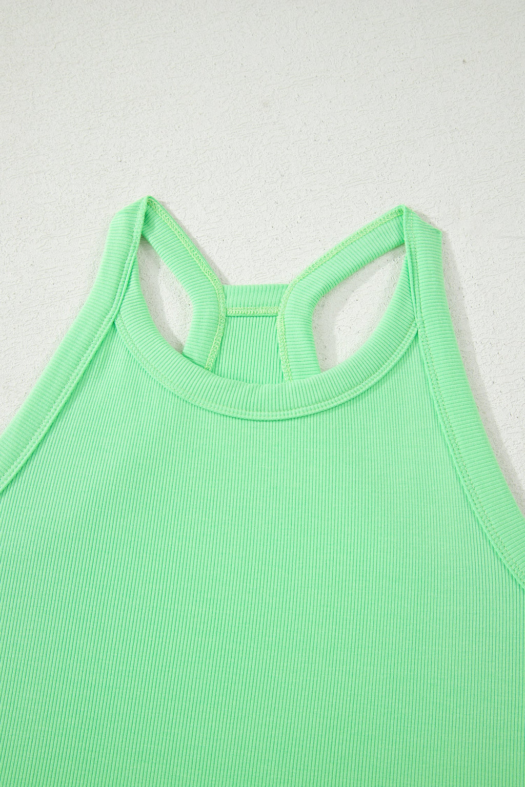 Solid Tank Top and Elastic Waist Mini Skort Set