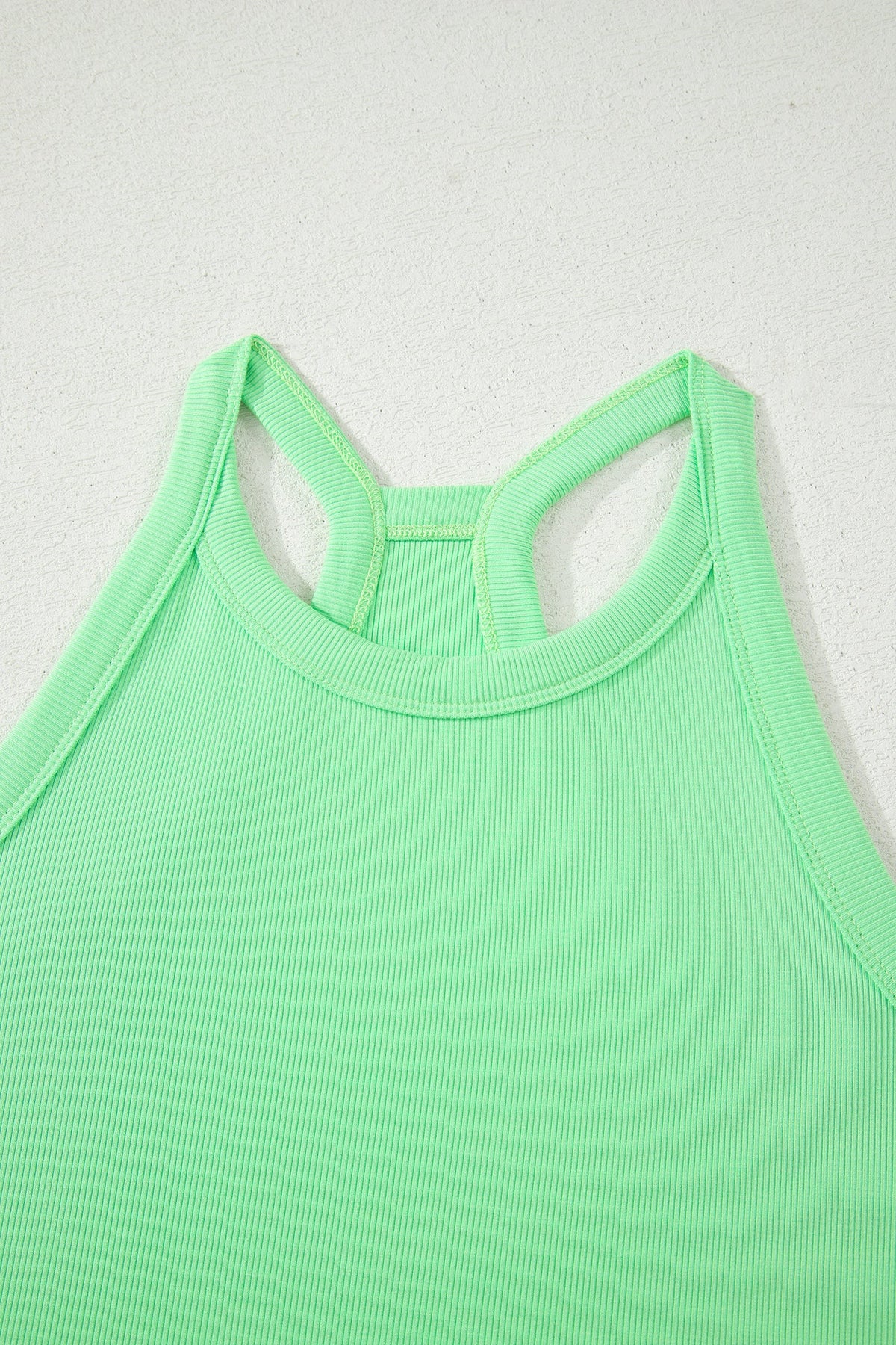 Solid Tank Top and Elastic Waist Mini Skort Set