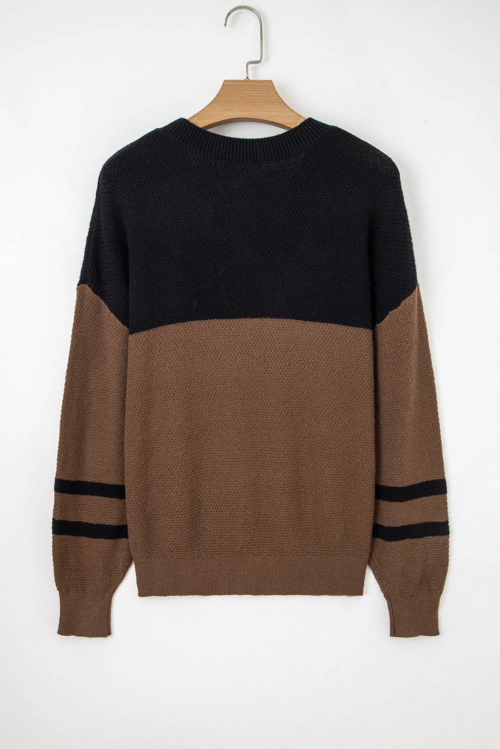 Colorblock Stripe Long Sleeve Sweater