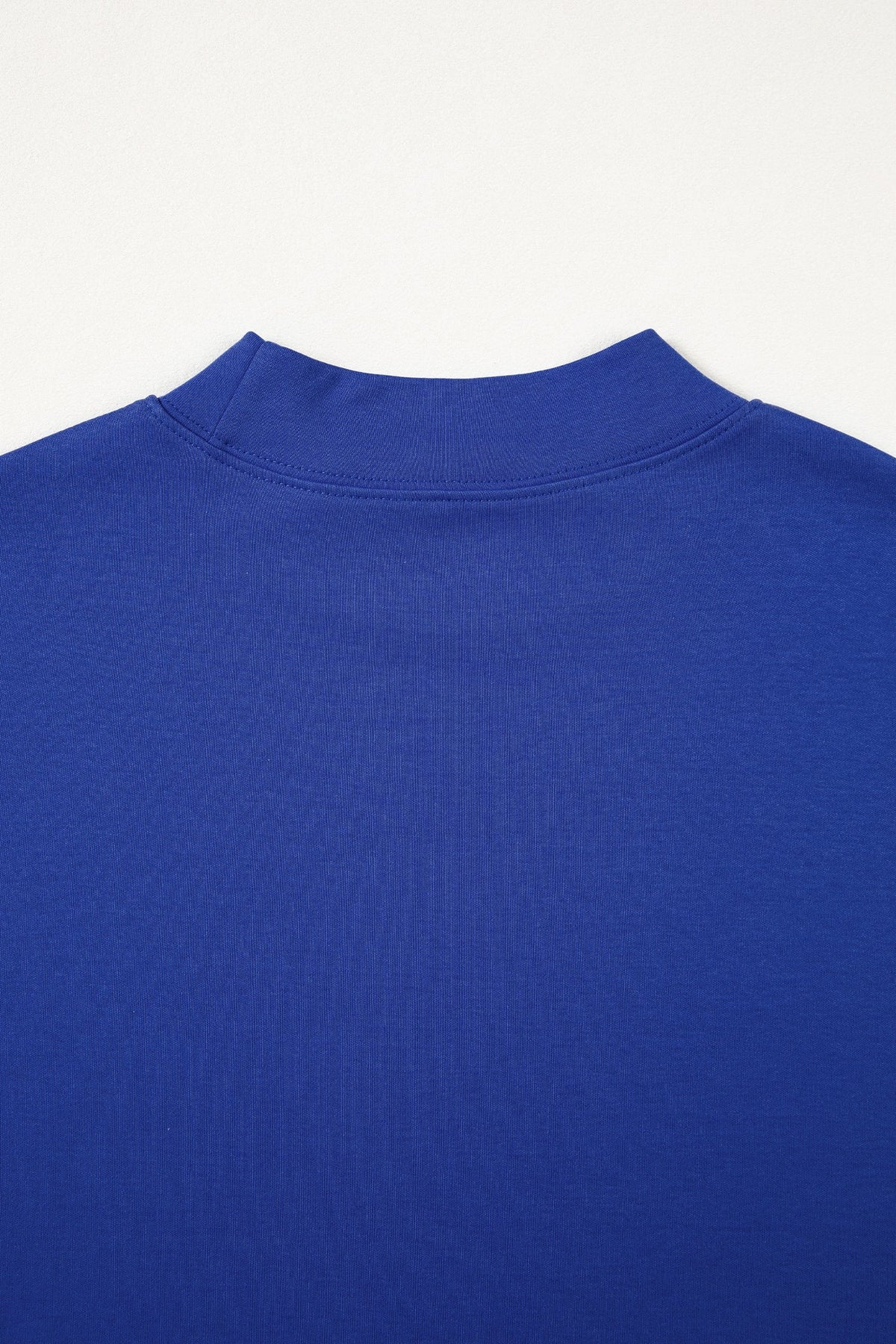 Oversized Solid Color High Neck Tee