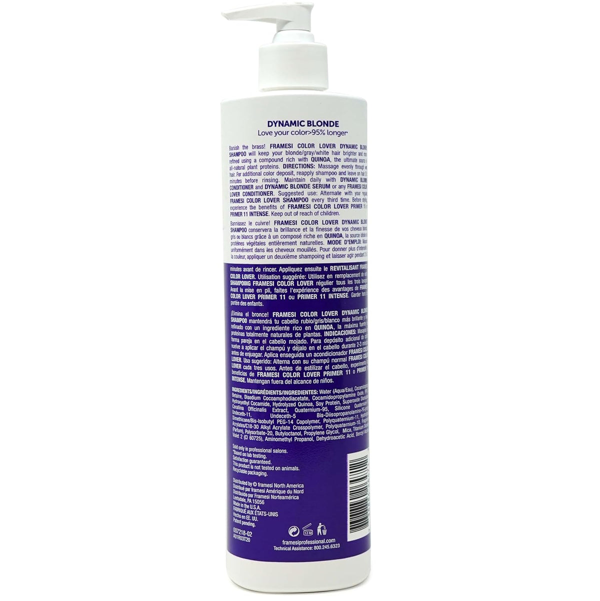 Framesi Color Lover Dynamic Blonde Purple Sulfate-Free Hair Conditioner