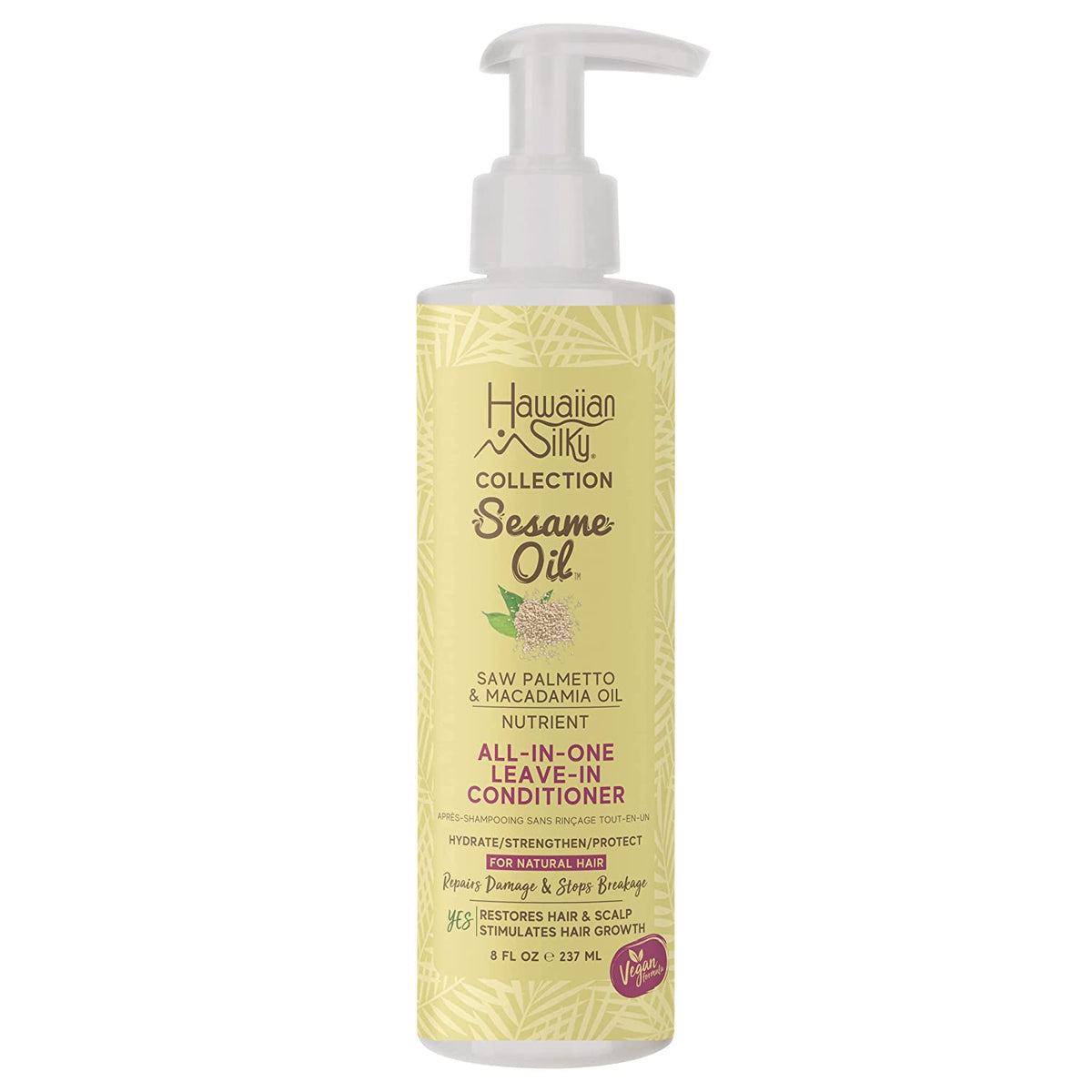 Hawaiian Silky Sesame Oil All-in-One Leave-In Conditioner, 8 oz