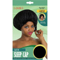 LQQKS Large Satin Sleep Cap Black