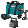 Makita CX203SYBXRM 18V LXT® Lithium-Ion Sub-Compact Brushless Cordless 2 Pc. Combo Kit, XFD15ZB, XDT18ZB, bag (1.5Ah) + XRM08B