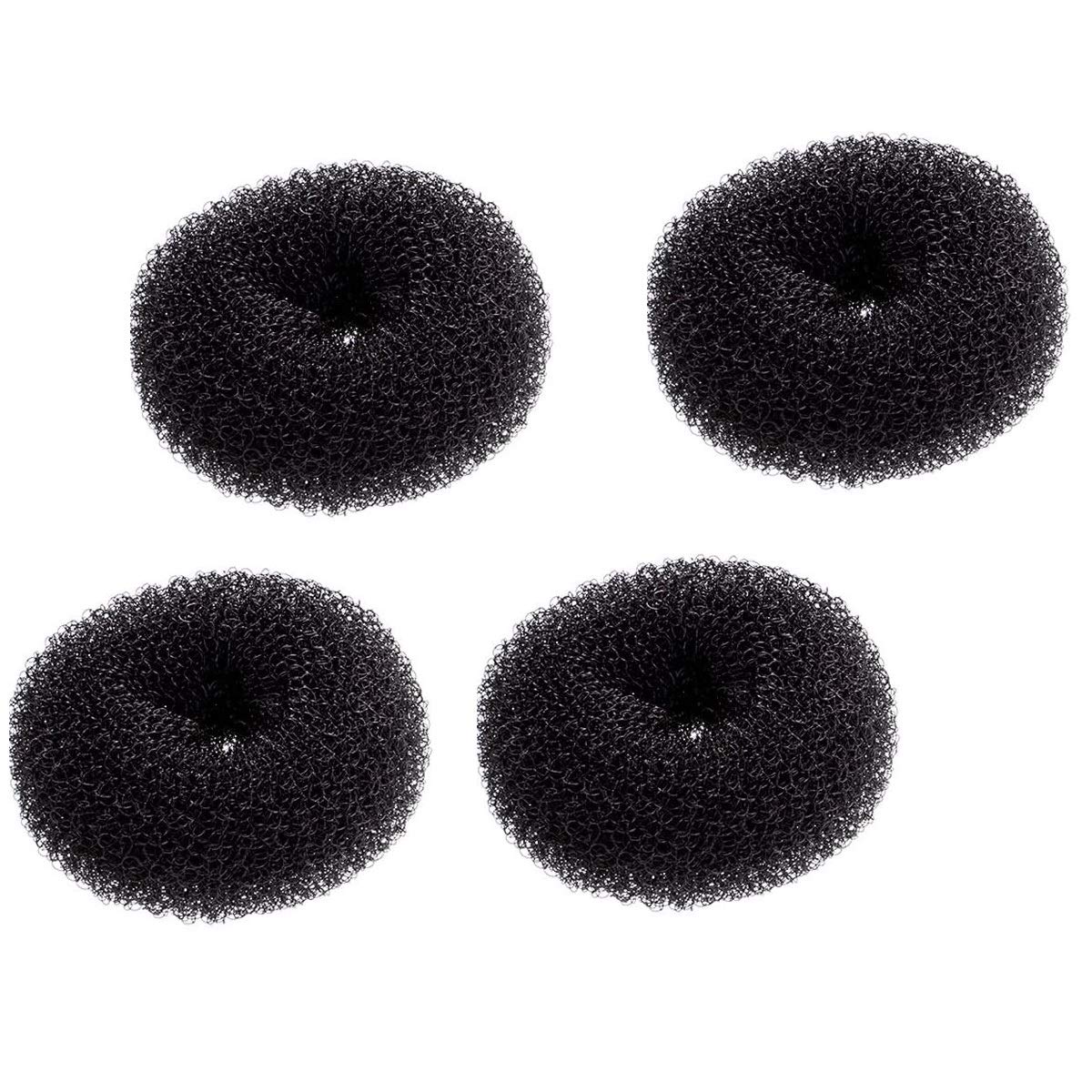 VIP Extensions Hair Bun Maker Donut, Large Black