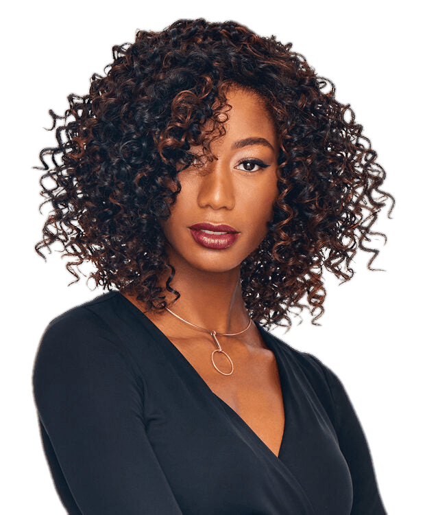 Hairdo Sassy Curl Wig, Average Cap, R2 Ebony