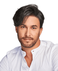 HIM Collection Gallant Men's Wig, M280S 20% Grey / Darkest Brown