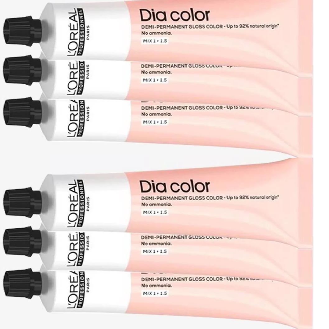 L'Oréal Professionnel Dia Color Ammonia-Free Demi-Permanent Gloss Hair Color 6.2 (6V) Dark Iridescent Blonde 2 oz