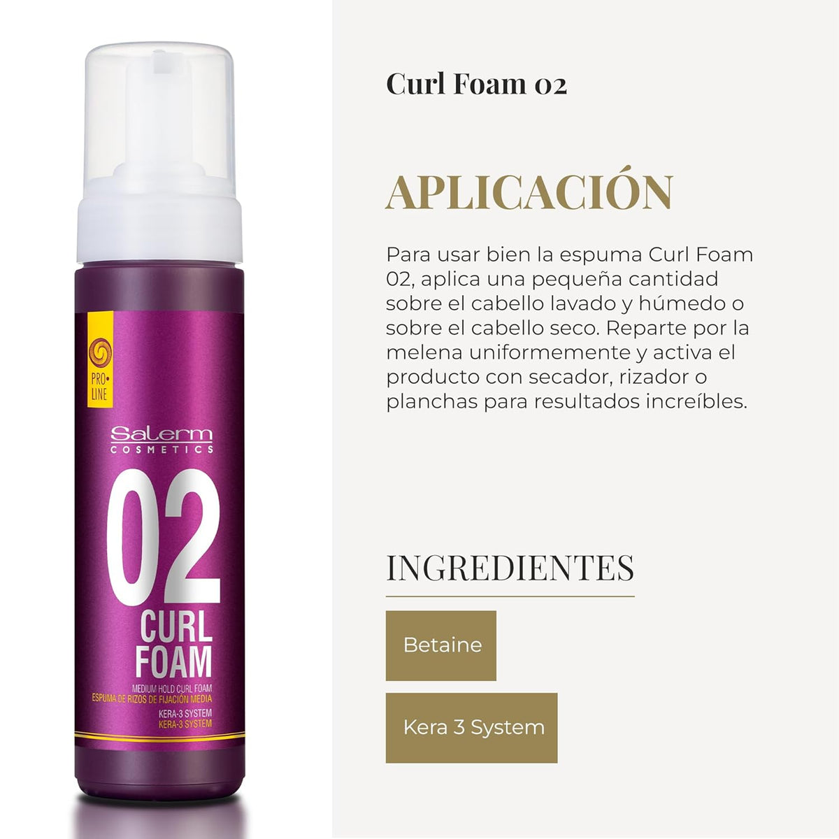 SALERM - Curly Hair Foam 6.8 oz