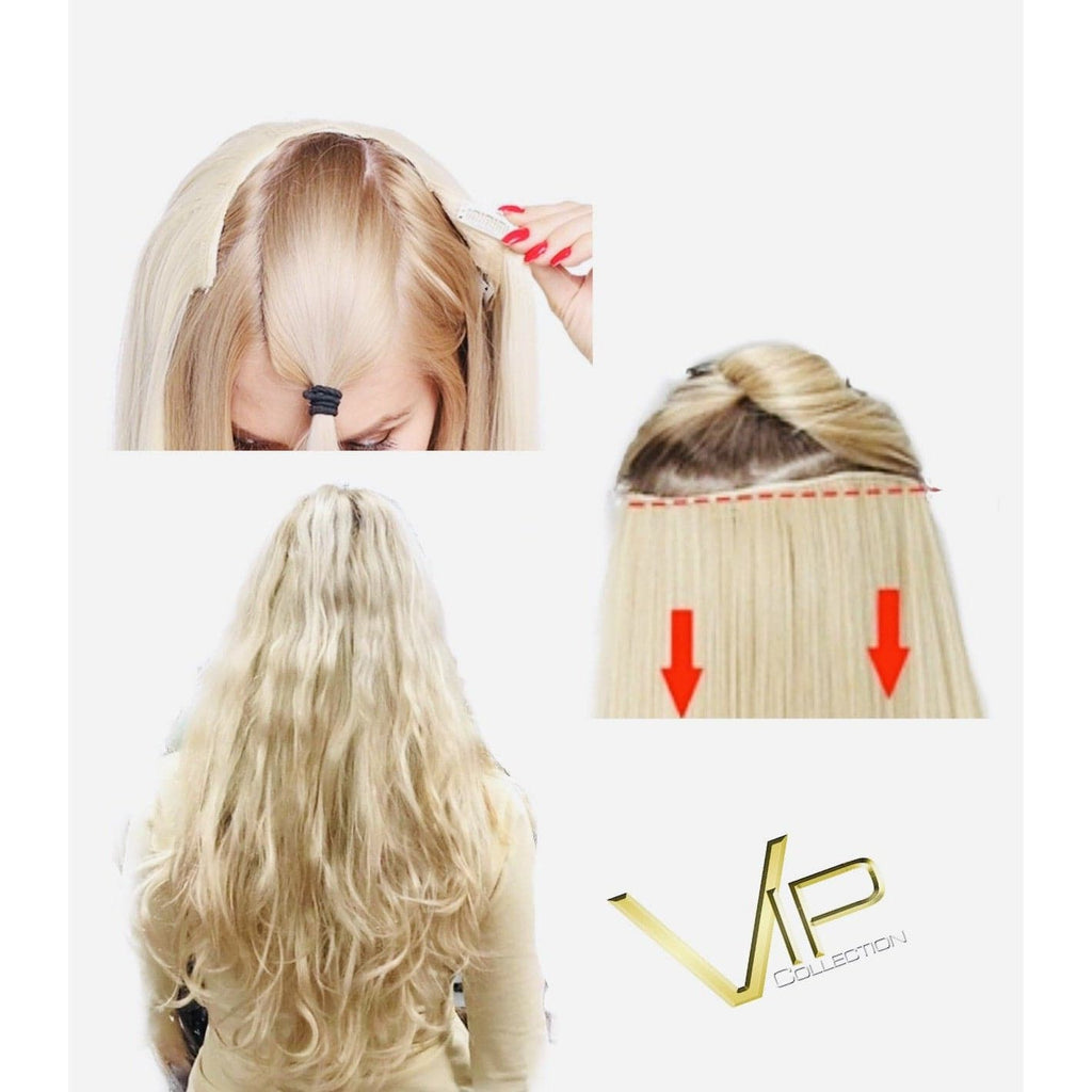 VIP Collection Synthetic Clip-In Hair Extensions Garnet