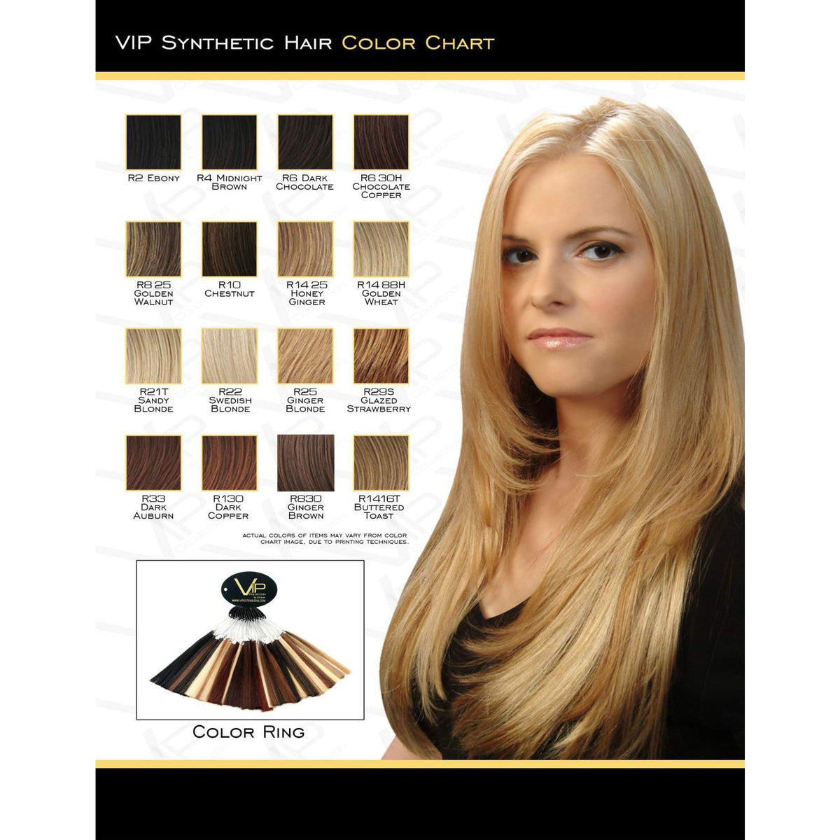 VIP Extensions Collection Rose Style Synthetic Wig
