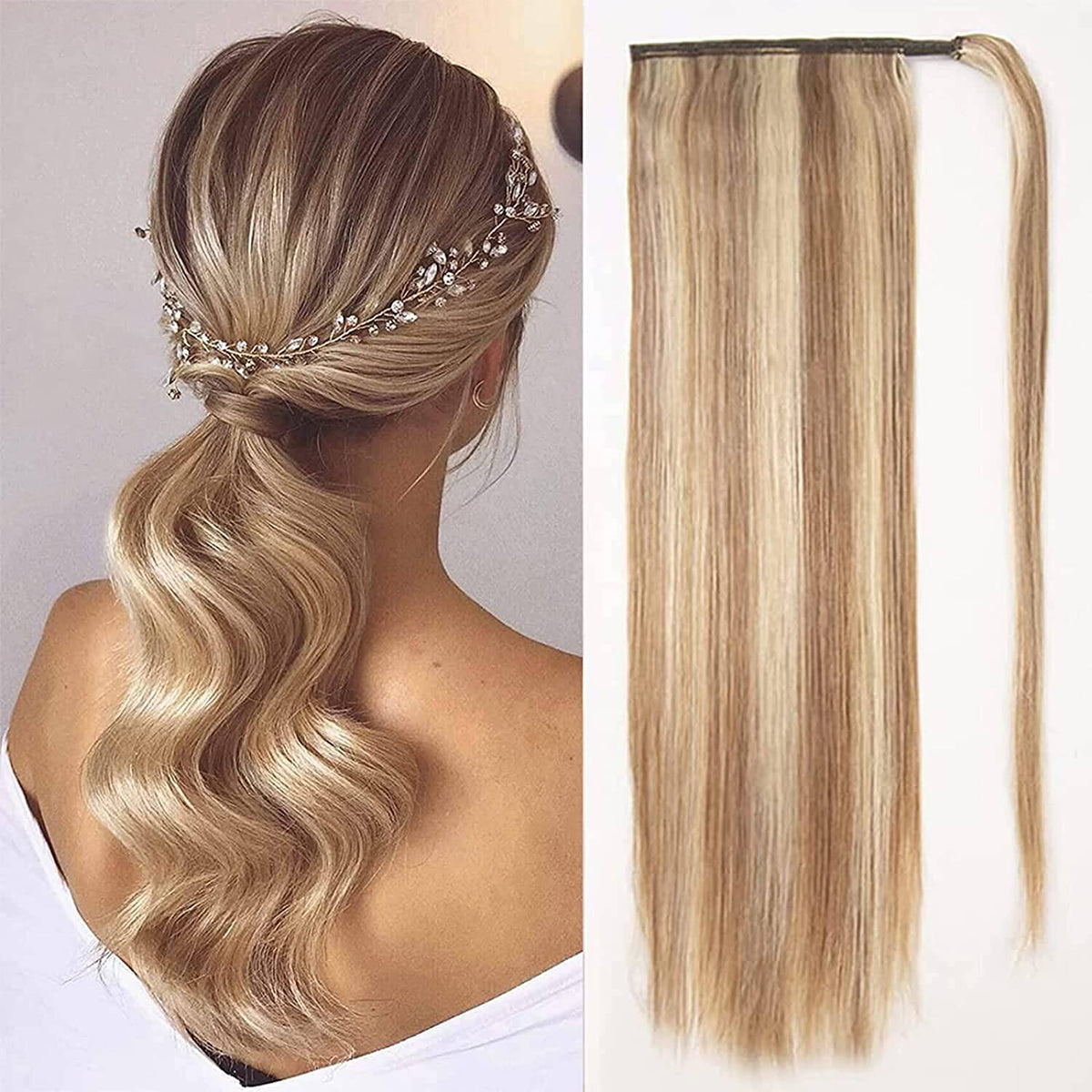 VIP Ponytail Silky 18" 100% Human Hair Extension