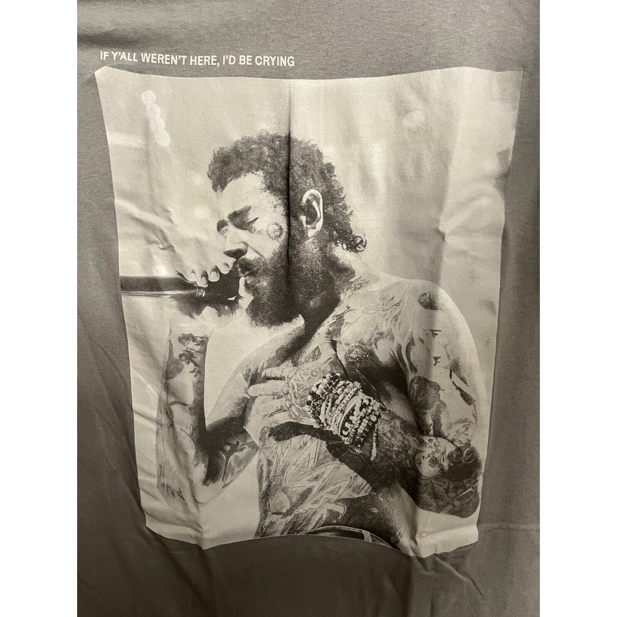 Austin Post Malone Mens T-shirt - If Y'all Weren't Here I'd be Crying Tour Merch