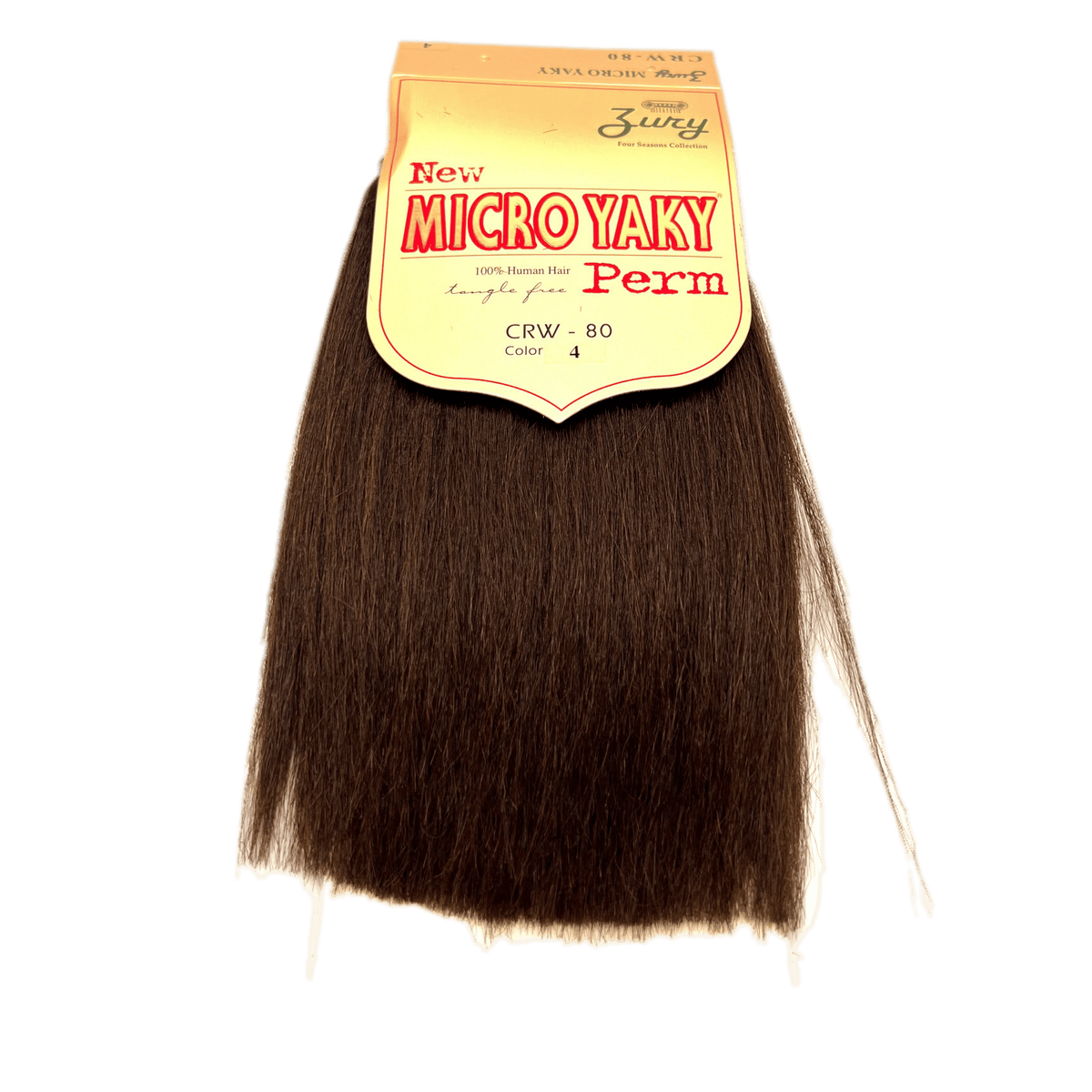 Zury 100% Human Hair Micro Yaky Perm Straight Extensions - Choose Size